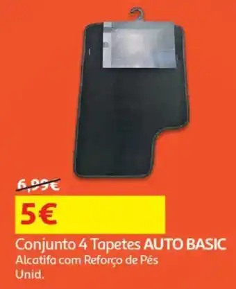 Auchan Conjunto 4 Tapetes AUTO BASIC promoção