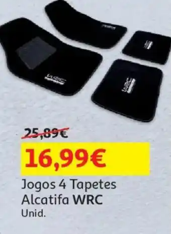 Auchan Jogos 4 Tapetes Alcatifa WRC Unid. promoção