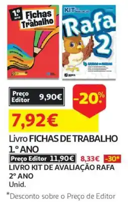 Auchan Livro FICHAS DE TRABALHO 1° ANO promoção