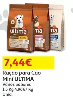 Auchan Ração para Cão Mini ULTIMA Vários Sabores promoção