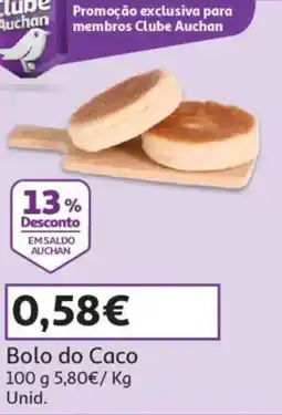 Auchan Bolo do Caco promoção