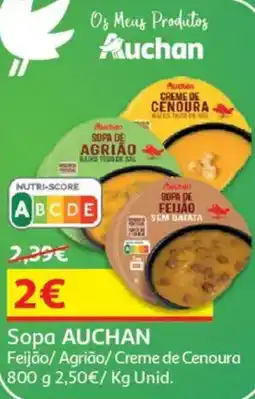 Auchan Sopa AUCHAN promoção