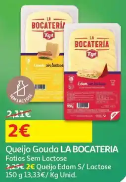 Auchan Queijo Gouda LA BOCATERIA Fatias Sem Lactose promoção