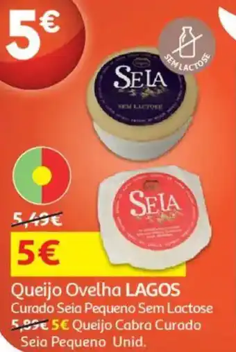 Auchan Queijo Ovelha LAGOS Curado Seia Pequeno Sem Lactose promoção