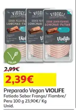 Auchan Preparado Vegan VIOLIFE promoção