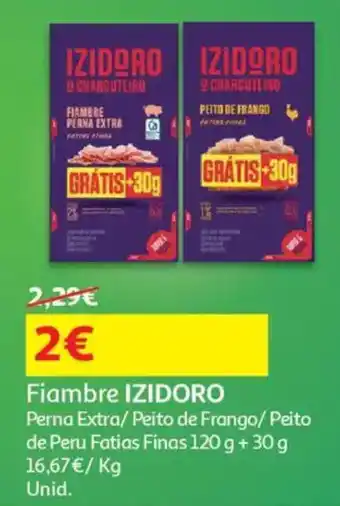 Auchan Fiambre IZIDORO promoção