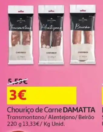 Auchan Chouriço de Carne DAMATTA promoção