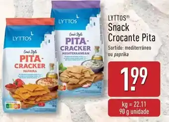 ALDI Lyttos - snack crocante pita promoção