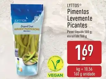 ALDI Lyttos - pimentos levemente picantes promoção