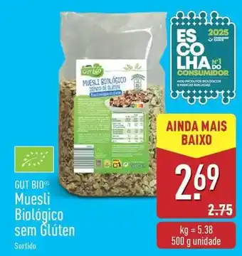 ALDI Gut bio - muesli biologico sem gluten promoção