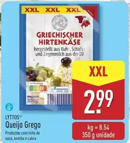 ALDI Lyttos - queijo grego promoção