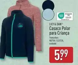 ALDI Lily & dan - casaco polar para crianca promoção