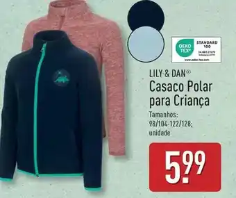 ALDI Lily & dan - casaco polar para crianca promoção