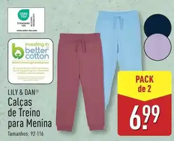 ALDI Lily & dan - calcas de treino para menina promoção