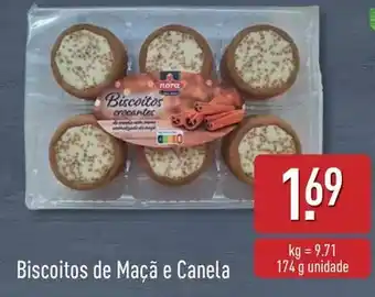 ALDI Biscoitos de maçã e canela promoção