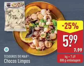 ALDI Tesouros do mar - chocos limpos promoção