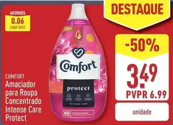 ALDI Comfort - amaciador para roupa concentrado intense care protect promoção