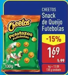 ALDI Cheetos - snack de queijo futebolas promoção