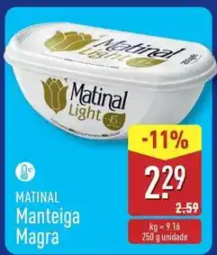 ALDI Matinal - manteiga magra promoção