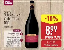 ALDI Quinta dos carvalhain - vinho tinto doc promoção