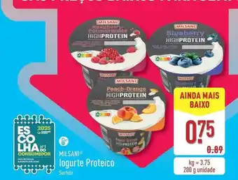 ALDI Milsani - iogurte proteico promoção