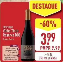 ALDI Descobre - vinho tinto reserva doc promoção