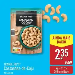 ALDI Trader joe ́s - castanhas-de-caju promoção