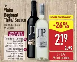 ALDI Jp - vinho regional tinto/ branco promoção