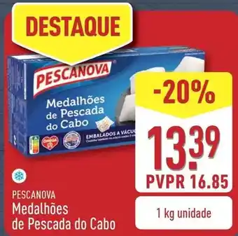 ALDI Pescanova - medalhões de pescada do cabo promoção