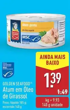 ALDI Golden seafood - atum em oleo de girassol promoção