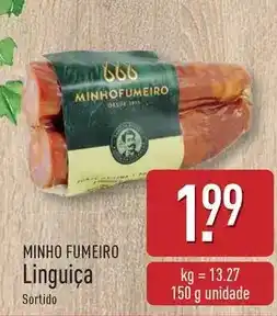 ALDI Minho fumeiro linguiça promoção