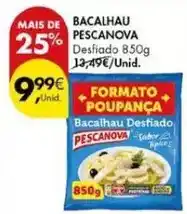 Pingo Doce Pescanova - bacalhau promoção