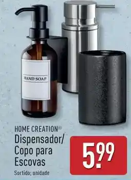 ALDI Home creation - dispensador copo para escovas promoção