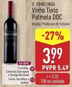 ALDI Dona ermelinda - vinho tinto palmela doc promoção