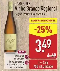 ALDI João pires - vinho branco regional promoção