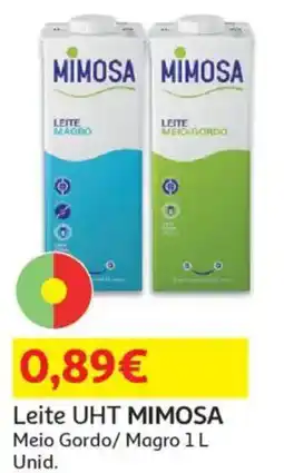 Auchan Leite UHT MIMOSA Meio Gordo/ Magro promoção