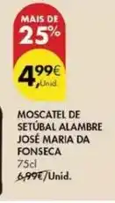 Pingo Doce José maria da fonseca - moscatel de setúbal alambre promoção