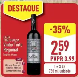 ALDI Lisboa - vinho tinto regional promoção