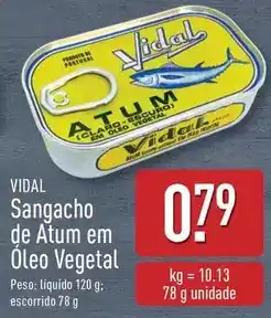 ALDI Vidal - sangacho de atum em oleo vegetal promoção