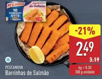 ALDI Pescanova - barrinhas de salmão promoção