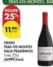 Pingo Doce Valle pradinhos - vinho tras-os-montes promoção