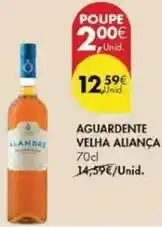 Pingo Doce Aliança velha - aguardente promoção