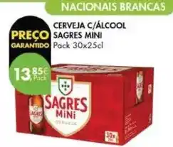 Pingo Doce Sagres mini - cerveja c/alcool promoção