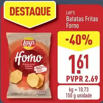 ALDI Lay's - batatas fritas forno promoção