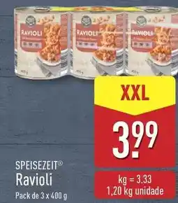 ALDI Speisezeit - ravioli promoção