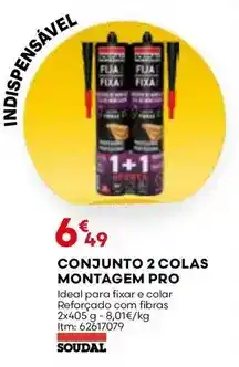 Bricomarché com - conjunto 2 colas montagem pro promoção