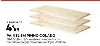 Bricomarché As - painel em pinho colado promoção