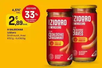 Intermarché Izidoro - 9 salsichas promoção