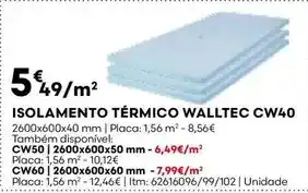 Bricomarché Isolamento termico cw40 promoção