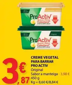 E.Leclerc Proactiv - creme vegetal para barrar promoção